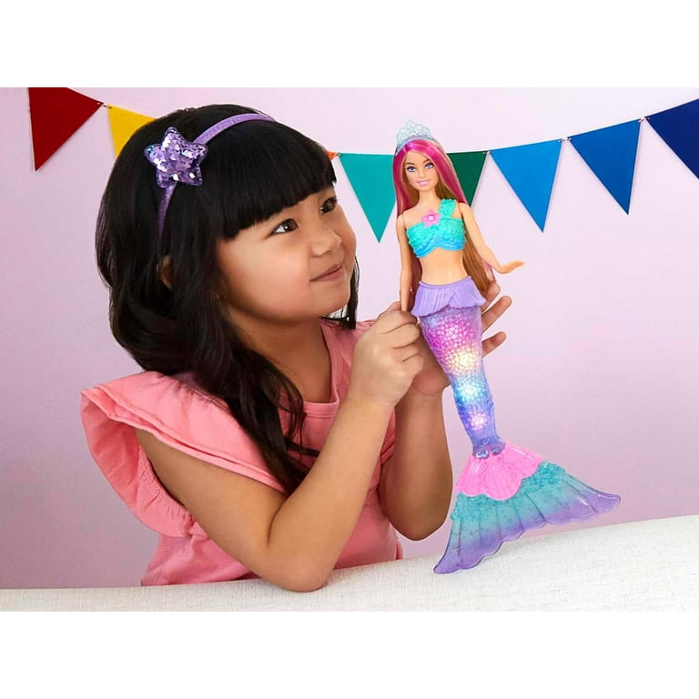 Barbie Dreamtopia Doll, Mermaid Toy with Water-Activated Light-Up - Main Image