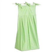 Seed Sprout Basics Gingham Diaper Stacker, Green Apple
