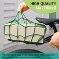 thumbnail image 3 of Huggegwe Filet de Chargement pour Moto, 15.7"x15.7 Pouces Filet Élastique Robuste avec 6 Crochets en Plastique Réglables, Filet de Rangement Haute Élasticité pour Casque de Moto, Compatible avec Moto, U2537-6243, 3 of 7