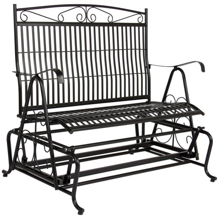 Best Choice Products Patio Iron Double Rocker Bench Porch