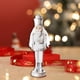thumbnail image 5 of Estatua de Cascanueces Coleccionable Decoración Manualidades Adorno de Escritorio Figura de Cascanueces Blanco, 5 of 9
