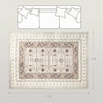 thumbnail image 7 of Resenkos 5x7 Machine Washable Area Rug - Non-Slip Boho Flannel Print Carpet for Living Room, Bedroom, Dining Room, Brown, 7 of 7