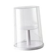 thumbnail image 2 of Vitrina para figuras, caja de almacenamiento para muñecas, centro de mesa portátil, expositor giratorio. Blanco, 2 of 9