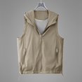 thumbnail image 3 of Hooded Vest for Women Sleeveless Zip up Lightweight Breathable Shirts with Pocket, Flattering Fit Layering Vest QURATI, 3 of 6
