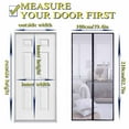 thumbnail image 2 of Hands Free Magnetic Screen Door Mesh Curtain Keeps Bugs Out Full Frame Magnets with Magic Tape 39 x 83 Inches, 2 of 6