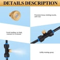 thumbnail image 1 of 15 Pieces Brass Misting Nozzles 1/4 Inch Slip Lock Mister Nozzles Thread Misting Nozzle Tees with 2 Pieces Plugs for Outdoor Cooling System Patio Misting System, 1 of 5