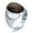 Coffee Opal, variant on White/Red/Coffee Opal Stainless Steel Men's Wedding Party Gothic Ring Size 7-12