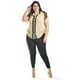 thumbnail image 1 of Blusa con detalle de encanje Roman Fashion /Tallas Extras, 8004 (Beige) beige 42, 1 of 5