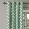 thumbnail image 2 of Ambesonne Green Grommet Curtain, Greek Love Cupid, 50" x 84", Jade Green Purple Cream, 2 of 6