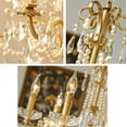 thumbnail image 6 of KPIBEST K9 Crystal Candle 8-Light Classic Iron Art Gold Bronze Chandeliers, 6 of 17