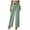 Green, variant on Lilgiuy Womens Fashion Summer Solid Cotton Linen Casual Button Elastic Waist Long Pants Navy 8 2022 Fall Winter