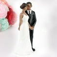 thumbnail image 3 of Grandest Birch Bride Groom Black Skin Figurine Wedding Cake Topper Decoration Doll Marry Supply Western-style Durable Easy to Use, 3 of 7