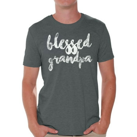 Awkward Styles Blessed Grandpa Shirt Best Father`s Day Gift Best Grandfather T Shirt Father`s Day Men Shirt Tshirt for Dad Father`s Day Gifts Ideas Cute Gifts for the Best (World's Best Grandpa Gifts)