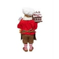 thumbnail image 3 of Kurt Adler Fabriché™ Chef Santa Decorating Gingerbread House Standing Christmas Figurine, 10.5", 3 of 6