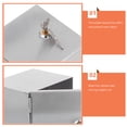 thumbnail image 3 of IDEANATEGRATE Caja De Seguridad Para Eléctrica Plateada Con Cerradura Para Uso En Hogar Y Oficina, 3 of 6