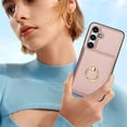 thumbnail image 3 of ELEHOLD Case for Samsung Galaxy A15,Business PU Leather Stand Case with Card Holder & Ring Holder,Rosegold, 3 of 7