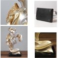 thumbnail image 3 of Silence Is Golden Sculpture Modern Minimalist Abstract Craft,Broken Face Creative Thinker Ornament Souvenir Real Life Art Interesting Statue Decor Gif, 3 of 5