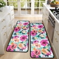 thumbnail image 4 of Kitchen Rugs Sets Of 2,Pioneer Flower Floral Print Pattern Anti Fatigue Kitchen Mat Rugs Non Slip Washable,Decorative Kitchen Floor Mats for Kitchen,Sink,Laundry,17"x47"+17"x47", 4 of 5