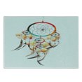 thumbnail image 3 of Tribal Cutting Board, Retro Style Bohemian Dreamcatcher Image Indigenous Culture Feather, Decorative Tempered Glass Cutting and Serving Board, Small Size, Multicolor, by Ambesonne, 3 of 5
