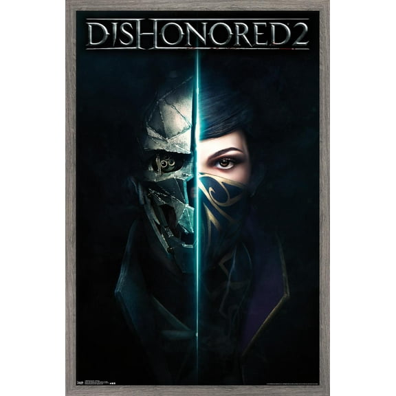 Dishonored 2 - Shadows Wall Poster, 22.375" x 34" Framed