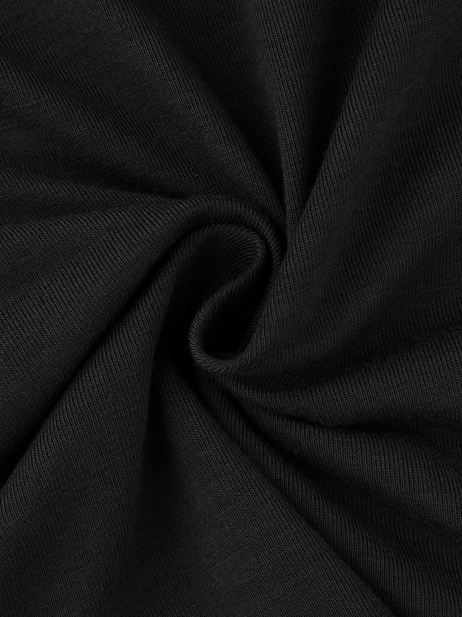 DARING DIVA Women's Button Short Sleeve Soft Short Nightgown S Black