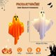 thumbnail image 3 of Halloween Decoration Ghost, 3-Way Adjustable Lighting, Hanging Ghosts with Fairy Lights, Battery Operated Halloween Decoration for Front Garden, Patio, 3 of 5