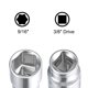 thumbnail image 3 of Socket poco profundo de 6 puntos de 3/8 pulgadas 9/16 pulgadas acero Cr-v 2 piezas, 3 of 3