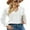 White, variant on Charmo Women’s Lace Long Sleeve Blouses Tops Dressy T Shirts Loose Casual Shirts