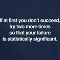 thumbnail image 3 of CafePress - If At First You Don't Succeed Try Two Dark T Shirt - Men's Classic Graphic Cotton T-Shirt, 3 of 4