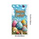 thumbnail image 3 of CaiYueKe Easter Door Cover Curtain Decoration for Spring Holiday Party, Bunny Egg Themed Hanging Door Banner Wall Decor, Festive Home Indoor Outdoor Welcome Sign with Religious Cross Pattern, 3 of 7