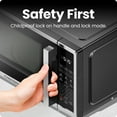 thumbnail image 3 of Chefman 1.1 Cu ft Countertop Microwave Oven, 1000 Watts - Stainless Steel, 3 of 7