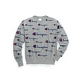 thumbnail image 1 of Champion Life Mens Reverse Weave Crew, S, Multi Scale Script Oxford Grey, 1 of 4