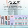 thumbnail image 3 of Fashion Versatile Solid Color 7 Point Pants for Women Summer Casual Elastic Cropped Pants Comfy Soft Large Size Pants, 3 of 5