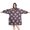 Vintage Wildrose Leaf, variant on Vintage Rose Rosebud Wearable Blanket Hoodie, Flannel Oversized Wearable Blanket Hoodies with Sleeves & with Sleeves & Pockets, Warm Gifts Ideas for Wife Son Mom Husband Daughter
