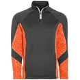 thumbnail image 3 of Holloway Sportswear L Complex Pullover Carbon/Orange/White 222535, 3 of 4