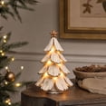 thumbnail image 4 of Vintage Lighted Christmas Tree Figurine, Christmas Tree Village with Warm Lights, Table Christmas Tree with Lights, Mini Tabletop Decor Warm Glow Home, Nostalgic Winter Pines Gift, color, 4 of 6