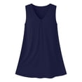 thumbnail image 4 of StSilkitty Plus Size Tank Tops for Womens Solid Color V Neck Sleeveless Tunic Blouses Lightweight Soft Trendy Shirts, 4 of 6