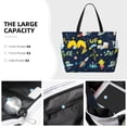 thumbnail image 3 of Naloa Funny Spaceships Large Capacity Beach Bag, Waterproof Sandproof Beach Swim Pool Bag Tote Bag for Women, 3 of 7