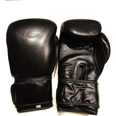 Woldorf Boxing Gloves in Top Grade Leather Black 12oz Sparring, Grappling, Kickboxing, Fighting Gloves, Muay Thai Training Gloves, Heavy Bag Punching Gloves