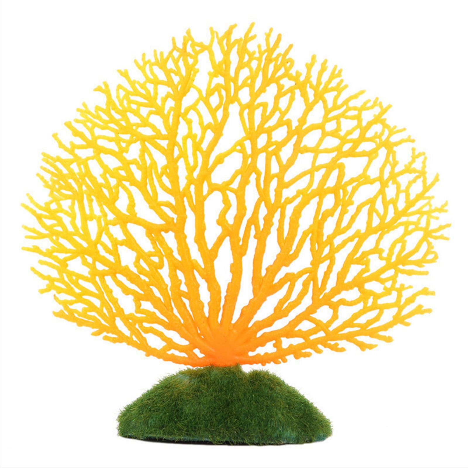 SPRING PARK Artificial Coral Ornament Strip Coral Plant Ornament Glowing Effect Silicone Artificial Decoration for Fish Tank Aquarium Landscape