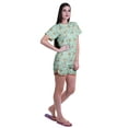 thumbnail image 3 of Moomaya Womens Printed Tee and Shorts Pajama Set PJs,Short Sleeve Sleepwear Nightwear S-XXL, 3 of 7