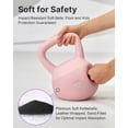 thumbnail image 2 of YOTTOY 20 lb Soft Kettlebell — Pink, Anti-Slip Grip,Weight for Home Workouts,Safety Guaranteed, 2 of 8