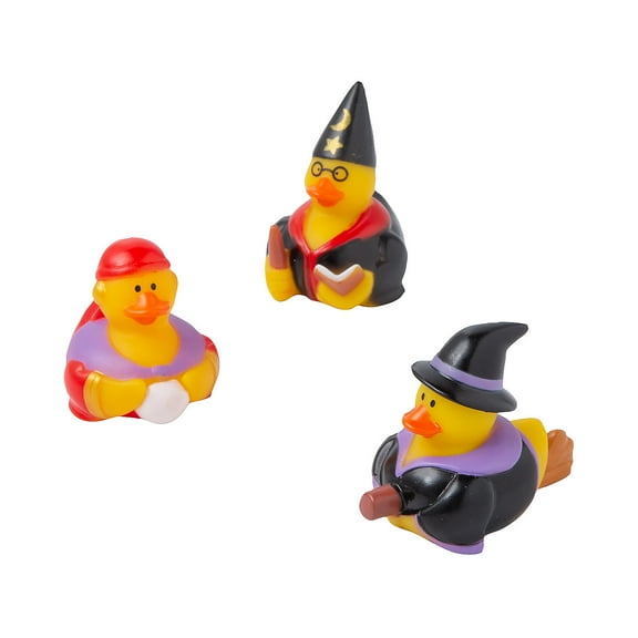 Fun Express Halloween Witchcraft Rubber Ducks - 12 Pieces