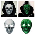 thumbnail image 2 of Skeleton Face Mask Halloween Skull Face Mask Masquerade Mask Halloween Costume Accessories For Women Men Cosplay Event White, 2 of 4