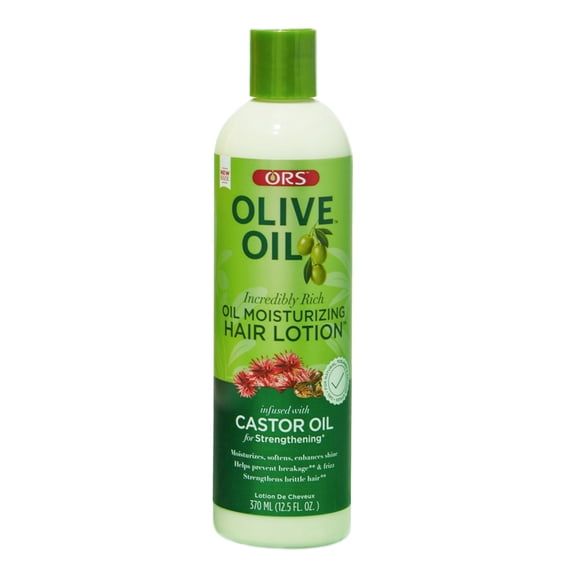 ORS Olive Oil Incredibly Rich Oil Moisturizing Hair Lotion, Strengthening, All Hair Types, 12.5 fl.oz.