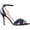 Navy, variant on NINA Womens Navy Crisscross Straps Ankle Strap Padded Venus Round Toe Stiletto Buckle Dress Sandals 8.5 M