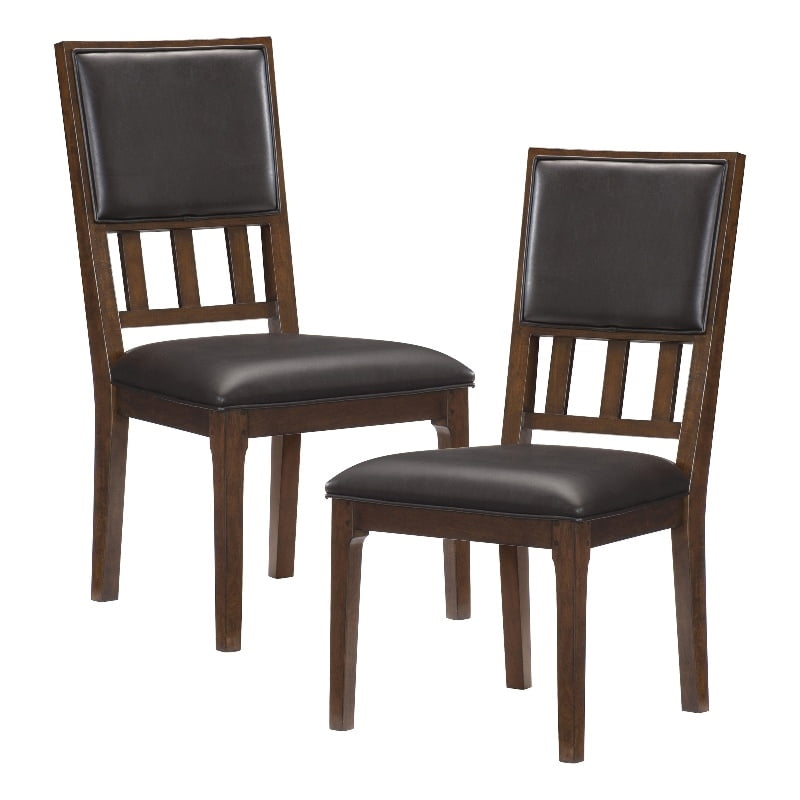 Lexicon Traditional Wood Dining Room Side Chair in Brown Cherry (Set of ...