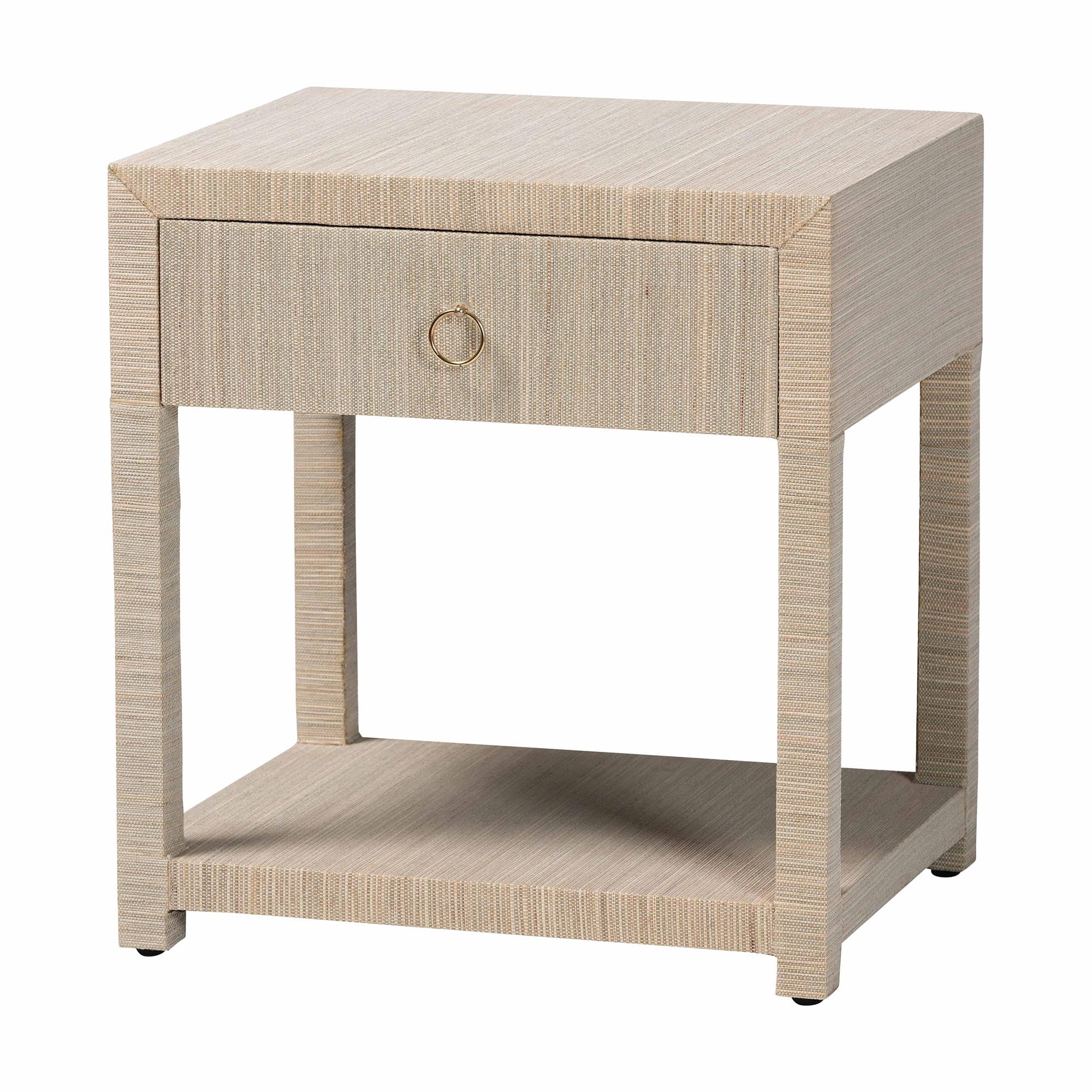 bali & pari Nata Boho Nightstand, 1-Drawer, Natural