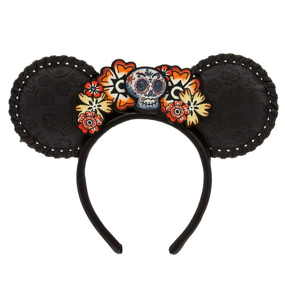 Disney Parks Minnie Mouse Ears Headband Coco Floral Skull