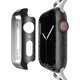 thumbnail image 1 of 2 Pack Tempered Glass Screen Protector Compatible with Apple Watch 45mm Case, Black, 1 of 5